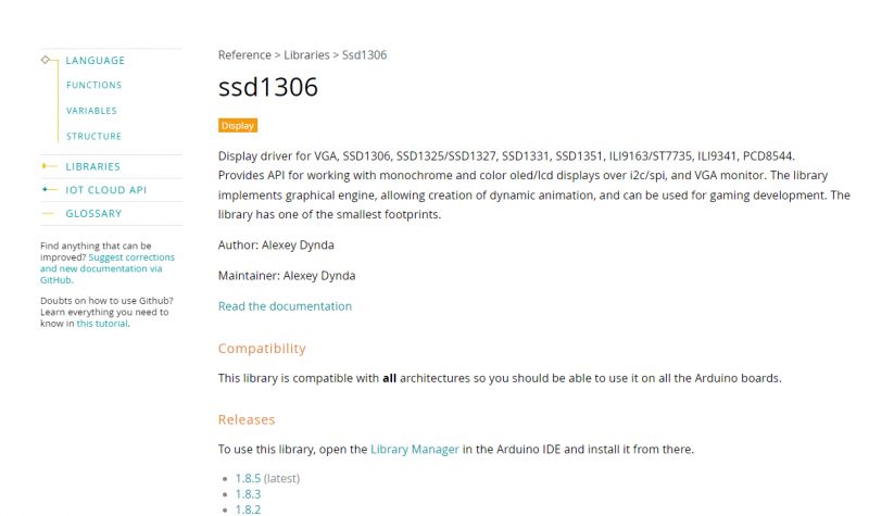 OLED display module 0.91 SSD1306 128x32 I2C - how to run with Arduino? How to connect?