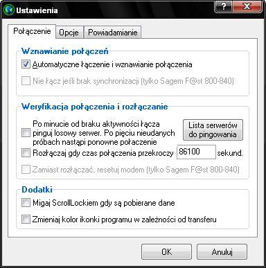 AutoConnect nieaktywne opcje AutoConnect nieaktywne opcje