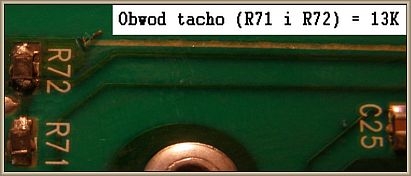 Pralka Bosch WOR20152PL - Wartości rezystorów na wejściu TACHO