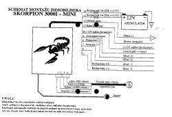 Odłaczanie immoblizer skorpion 3000i-T dwuobwodowy