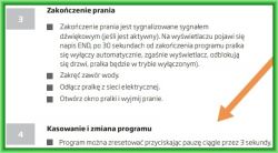Amica TAW6123DCiWT - Reset programu po uruchomieniu
