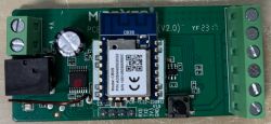 PCB with mounted CB3S module and various connectors.