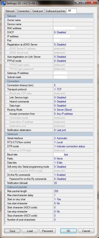 Konwerter ETHERNET do RS232 V.24 (TIBBO EM203 + MAX205)