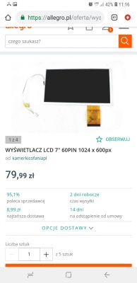 Radio 2 din Android - Zerwana taśma LCD,oraz wejscie pin