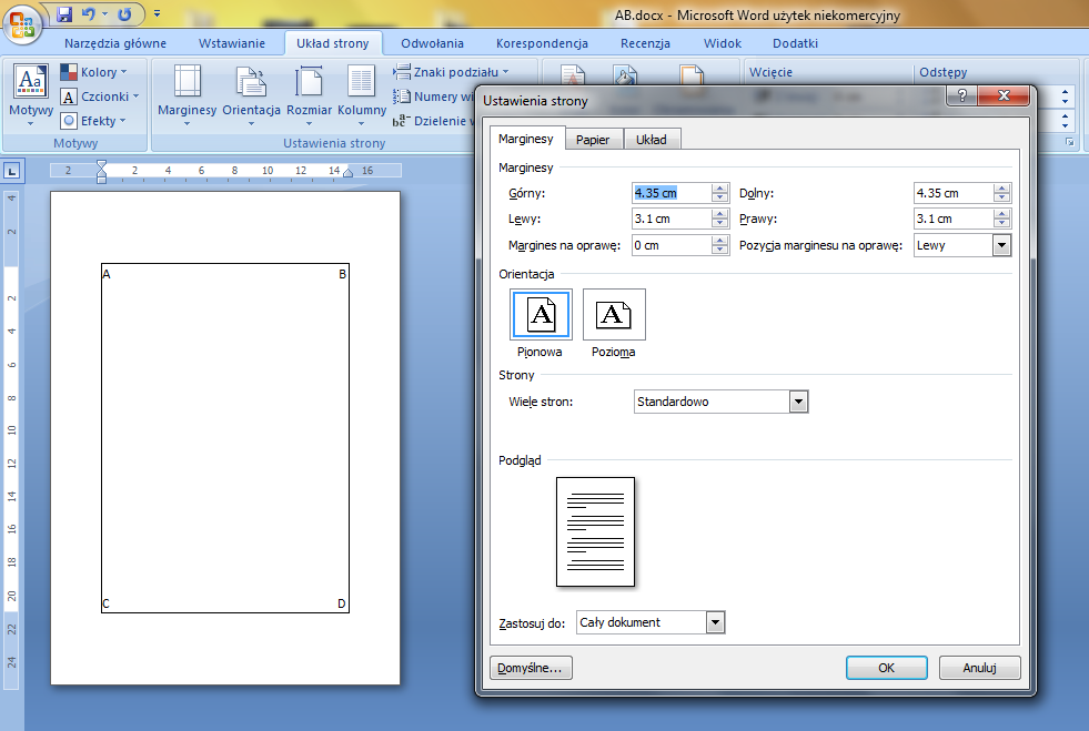 Word 2007 Wydruk W Formacie A5 Elektroda Pl