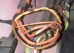 VW Caddy Maxi 2008 1.6b - Rozpiska kabli z prawych drzwi