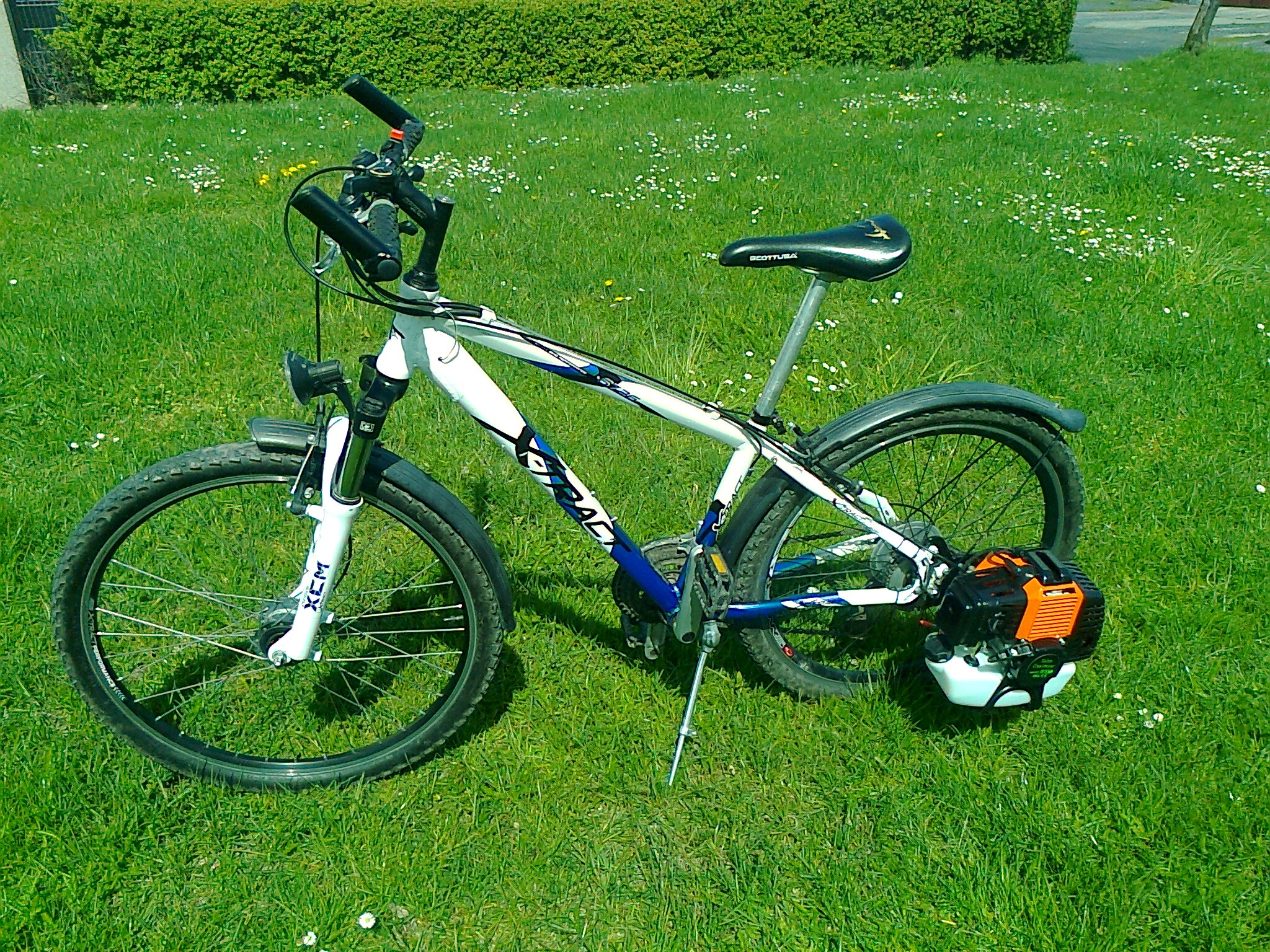Rower z silnikiem Honda GX35 elektroda.pl