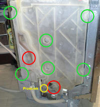 Bosch SMI69M55EU - Jak wymontować płaszcz wodny przy błędzie E15?