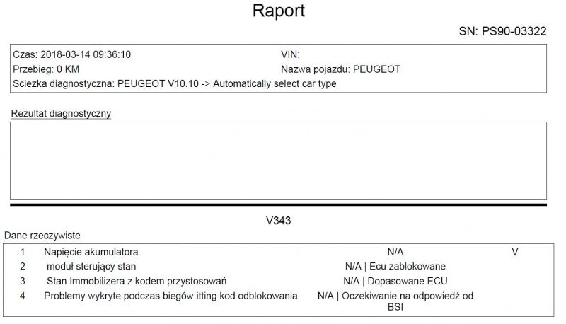 peugeot 206 1.4 8v 75km - zablokowane ecu, nie pali - brak iskry