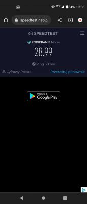 Antena do TP-Link MR400 w środowisku miejskim - Plus/Cyfrowy Polsat, Żuromin
