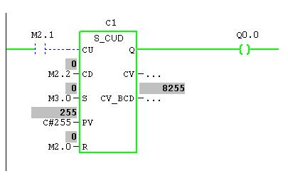 Step 7: Dlaczego zmienne MW0 aktywują wyjścia Q1.0-Q1.7?