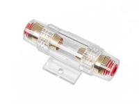 Jak wymienić stopioną oprawkę bezpiecznika na kablu + do wzmacniacza Blaupunkt?