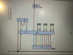 Schemat elektryczny z oznaczeniami A23eis, A20s, S21cc, bezpiecznikiem F38 i liniami CAN