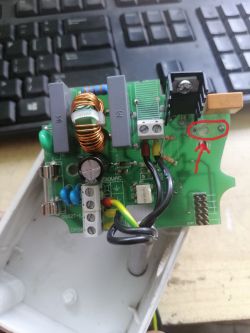 Dasko DSS2 T-1.5 - regulator obrotów silnika - identyfikacja rezystora.