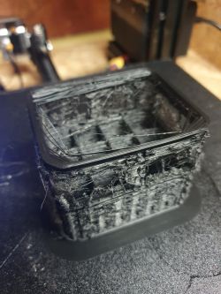 Ender 3 – spadek jakości druku po kilku mm, wymienione dysza, filament, rurka PTFE