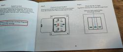 Instrukcja obsługi włącznika światła z instrukcjami montażu.