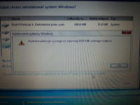 Laptop Acer Aspire - Nie zainstaluje systemu windows 7 na żadnej z partycji powo