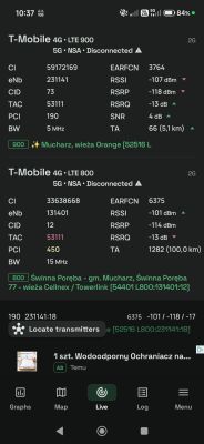 Internet 5G/LTE 49.825762,19.498262 - Play czy inny operator i ZTE MC889?