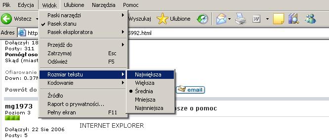 Jak powiększyć tekst na stronach internetowych w przeglądarce?