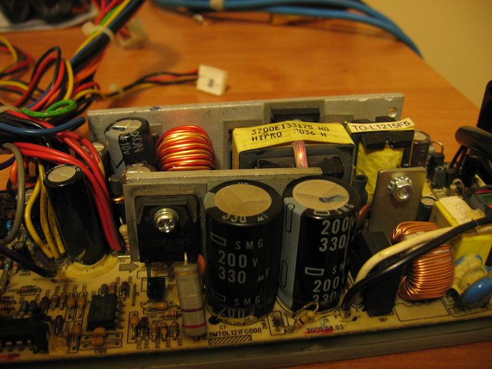 dziwne objawy w zasilaczu HIPRO HP-L1215FX - elektroda.pl