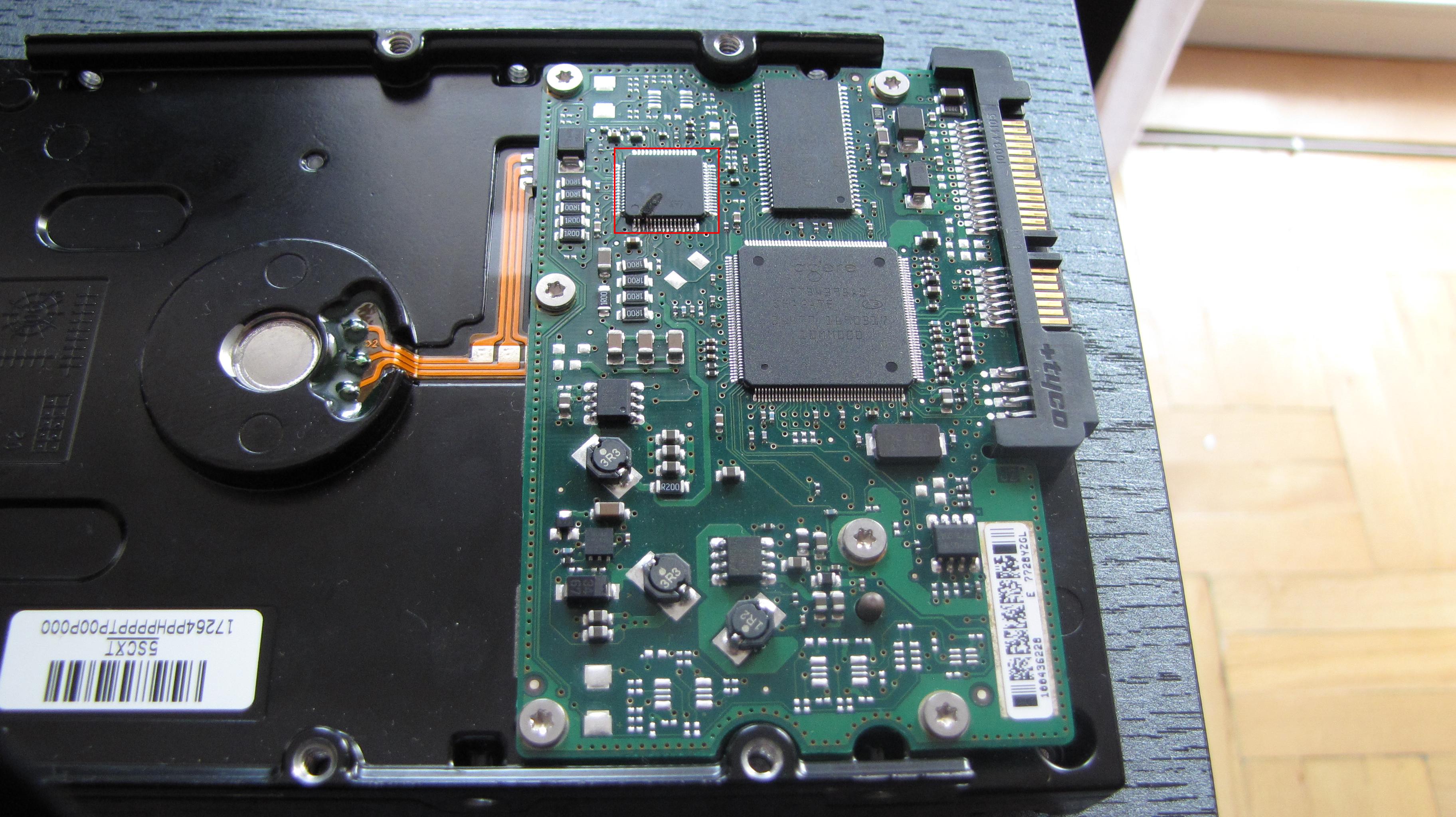 Uszkodzony dysk Segate ST3250620AS - elektroda.pl