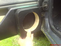 Golf II - dystanse w drzwi pod glośniki 130mm