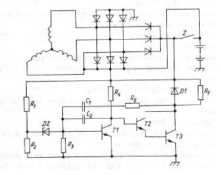 Regulator napięcia w alternatorze samochodowym - działanie Regulator napięcia w alternatorze samochodowym - działanie