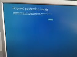 Problem po aktualizacji systemu - Windows 10 rollback