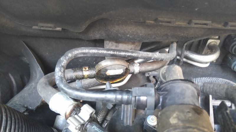 Opel Astra J 1.6 benz. A16XER - tymczasowe usunięcie tłumika tętnień paliwa