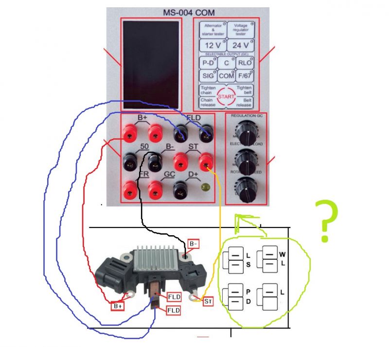 Toyota Yaris 2007 - Jak sprawdzić regulator napięcia typu C?