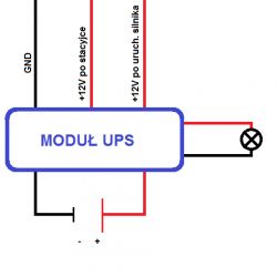Moduł UPS do samochodu - zasilanie urządzenia po wyjściu z auta Moduł UPS do samochodu - zasilanie urządzenia po wyjściu z auta