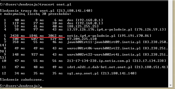 Obciążone łącze internetowe, serwer DNS nie odpowiada