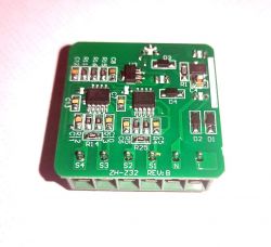 Image of a printed circuit board with electronic components.