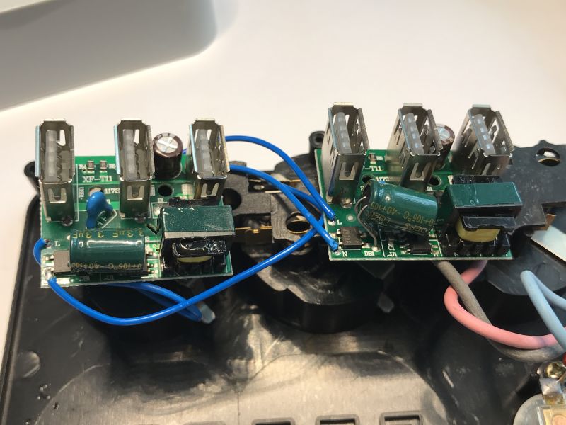 The Lucky Hawk 8204 USB power supply splitter, again about (in)product safety