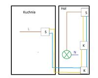 FGD211 Fibaro Dimmer Wiring for LED Lights with Staircase/Cross Switches Setup