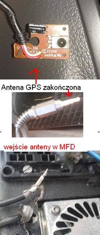 radio navigation system MFD - Jak podłączyć na krótko antenę GPS