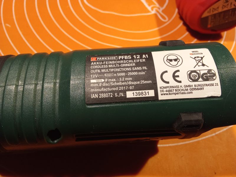 Akumulatorowa szlifierka Parkside PFBS12A1 12V z Lidla - test i recenzja
