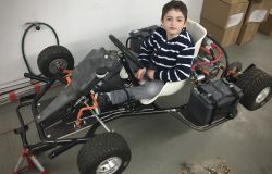 4,4kW 24V electric go-kart for kids.