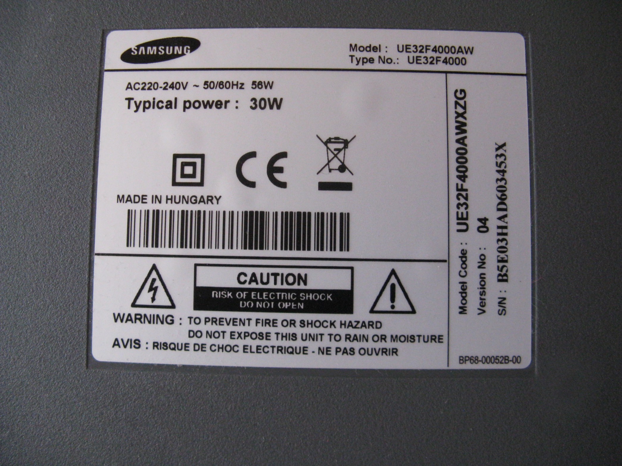 [Kupię]Samsung UE32F4000AW szukam zamiennika matrycy