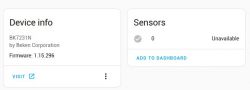 BK7231N/CB3S Tuya generic battery powered temperature and humidity sensor with CHT8305 sensor