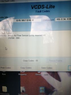 Jak zmierzyć MAP sensor w VW T5 2.5tdi z błędami P0103 i P0104?