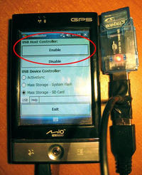 USB Host Hack do Mio P560