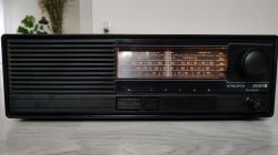 Interior of an old Polish radio receiver UNITRA Sniezka R-207