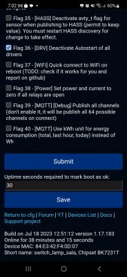 OpenBeken - deactivating Physical Switch Button from Home Assistant: Ignoring Accidental Light On