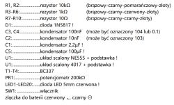 Schemat w Eagle - przełącznik i układ scalony 4017