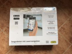 Wnętrze odkurzacza smart/robota sprzątającego z WiFi Medion 13277