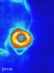Test Cat S61 - zdjęcia termowizyjne oporników i grotu lutownicy