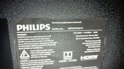 Tabliczka znamionowa telewizora Philips model 58PUS7555/12