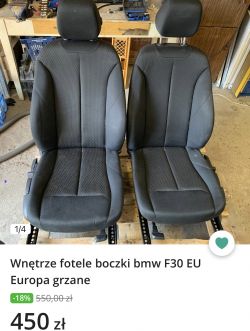 Jakie fotele z E90 pasują do BMW E87 bez zmiany boczków?