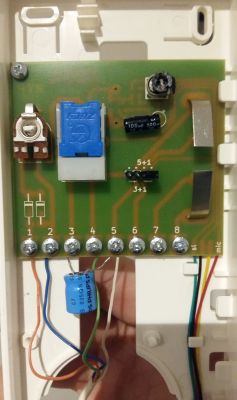 Unifon Wekta TK6/Laskomex LF-3 - Podłączenie przez kondensator elektrolityczny